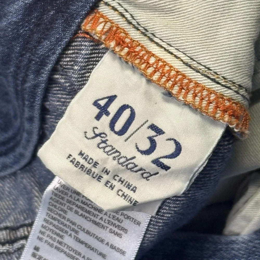 Tommy Bahama Jeans Mens 40x32 Straight Blue Medium Wash Denim Cotton Viscose